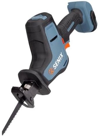 Miniatura 3 de SENIX PSRX2-M2-0 X2 - Juego de herramientas eléctricas de sierra recíproca compacta de 20 voltios máximos de 78 pulgadas, velocidad variable, 3000