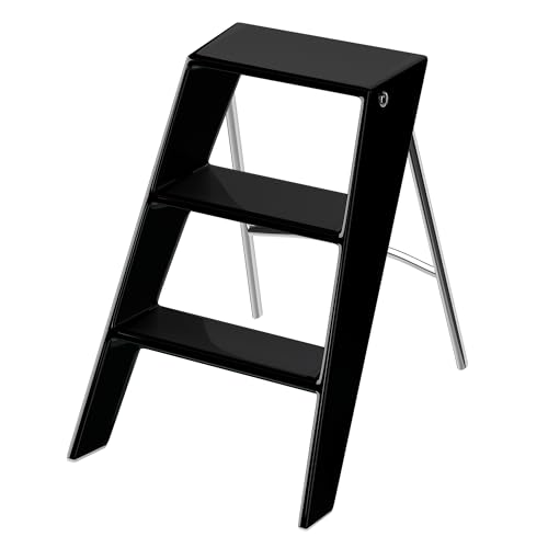 HOTEAGLE Modern Folding Chair - Multifunctional Design Doubles as Step Stool & Storage Shelf, Sturdy Engineering Plastic for Kitchen, Dining & Bistro,White - image 3