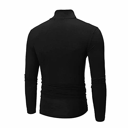 GOFULY Mens Undershirts Mock Turtleneck Slim Fit T Shirts Casual Solid Fall Cozy Tshirts Long Sleeve Winter Outfits3