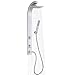 Splash Rain Shower Head with Handheld Spray - 1020-S, Silver with Chrome Fixtures - 8