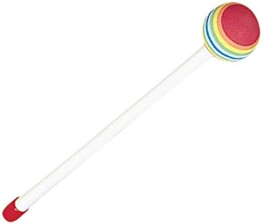 Remo Paleta de tambor con puntas de color arcoíris (L10 pulgadas blanco individual)