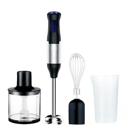 YXFAZPP Batidora de Mano para el Hogar, Batidora Eléctrica de 1000W, 5 Velocidades Ajustables con Vaso de 700ml, Cuchilla de Acero Inoxidable, para Preparar Comida, Sopas y Salsas