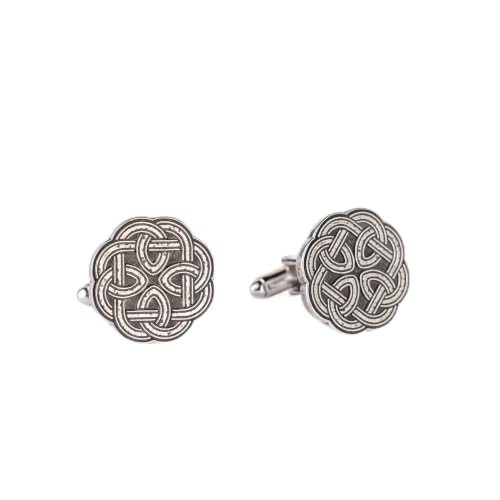 Image of Danforth Cufflinks for Men | Pewter Handcrafted in USA | Premium Handmade Pewter Cufflinks | Wedding & Groomsmen Gift | 50 Years of Quality Craftsmanship | Set of 2, In.