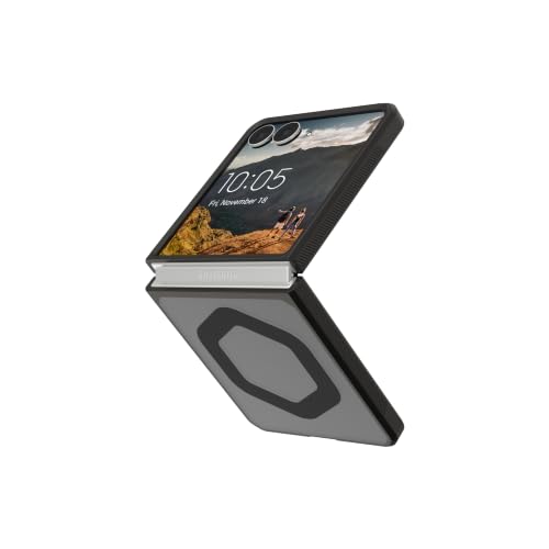 Image of Urban Armor Gear UAG Compatible with Galaxy Z Flip 8 Case, Mouve - Magnetic Charging Transparent Clear Rugged Military Grade Protective Cover - Ash