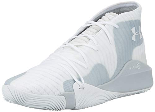 Under Armour UA Spawn Mid, Chaussures de Basketball Homme, Blanc (White 102), 48.5 EU