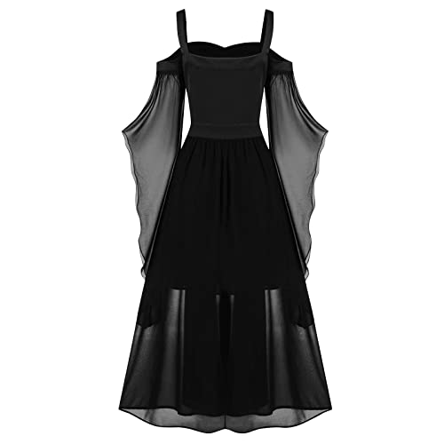 OIOLOYJM Witch Costume Women Sexy Plus Size Renaissance Vampire Gothic Halloween Costumes Woman 2025 Clothes Dresses