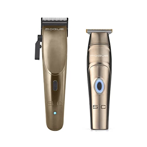 Stylecraft Rogue Professional 9V Magnetic Motor Cordless Clipper and Trimmer Matte Gunmetal