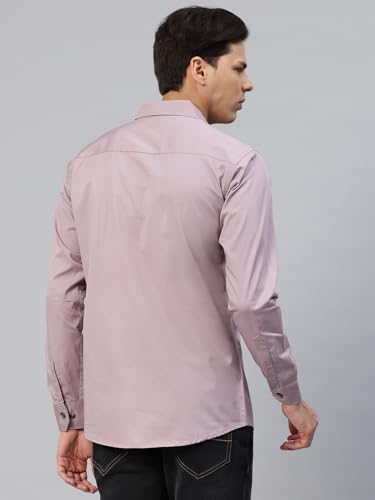 Image of Majestic Man Men's Washed Cotton Twill Casual Shirt -| with Dual Flap Pockets - Slim Fit | Full Sleeve | Casual Wear | Trendy & Comfortable