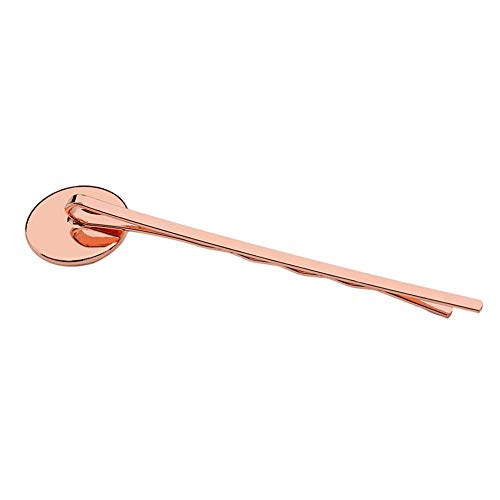 20 Pieces Metal Bobby Pins Hair Clips Hair Bobby Pins With 12Mm Round Brass Tray Hairpins Clips Metal Hair Clips For Diy Hair Accessories Making, Rose-Gold #TOP2