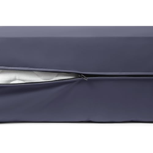 Housse de matelas unique 75x36 bleu marine étanche à fermeture éclair 7"