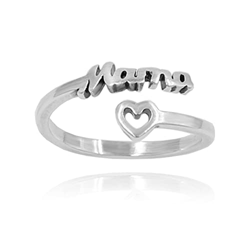 Anillo mama ajustable en plata - Es regulable, ideal regalo día d...