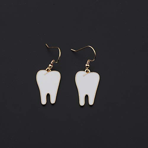 TIIMG Teeth Jewelry Teeth Charm Dangle Earrings Dental Hygienist Gift Dental Student Dentist Dental Assistant Gift2