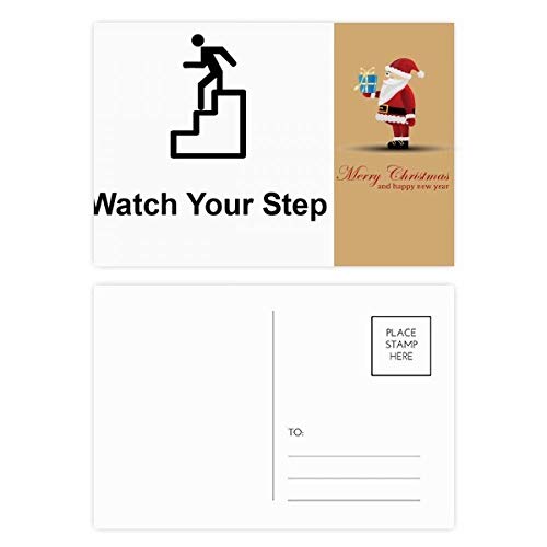 Cartes postales Watch Your Step Père Noël (Lot de 20)