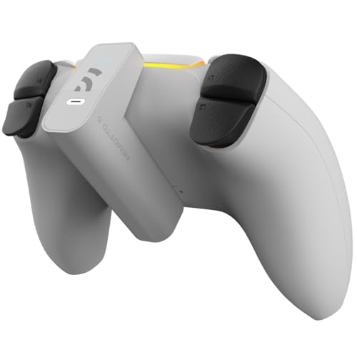 Remotto5 - PS5 Controller-Ladegerät Kabelloses, Tragbarer Akku für DualSense, Play während des Aufladens, Lange Akkulaufzeit, +12 Stunden Akkulaufzeit, PS5 Zubehör