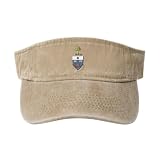 University of Toronto Denim Visor Cap - Washed Open Top with Sweatband for Unisex