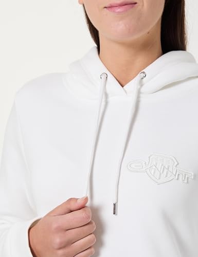 Sweat à capuche homme Gant Reg Tonal Shield couleur eggshell taille M - 2