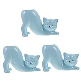 Zerodeko 3 Pièces Pot De Fleur Chat Jolis Pots Succulents De Fleurs Animaux s De Jardini...