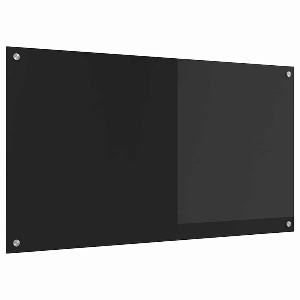 INLIFE Küchenrückwand Schwarz 110 x 60 x 0.6 cm,Heim & Garten,Küche & Esszimmer,Küchenhelfer & -utensilien,Schwarz,10.9 KG,42001300