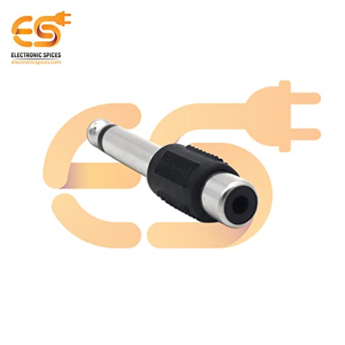 Image of Electronic Spices Mono 6.35mm male to RCA female audio connectors Electronic Cables (pack of 20pcs)