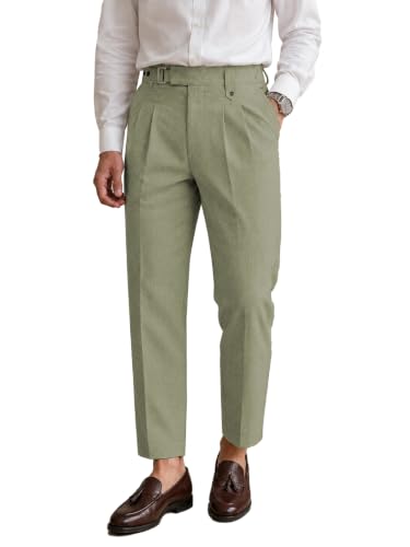 Image of TAGDO Men's Solid Colour Pant with Pocket || Casual Trosuer || Formal Trouser || Formal Slim Fit Pleated Pants for Men (2049)