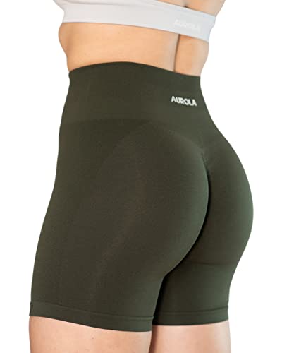 Image of AUROLA Intensify Workout Shorts for Women Seamless Scrunch Short Gym Yoga Running Sport Active Exercise Fitness Shorts