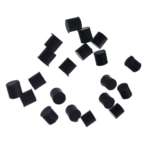 LAMDNL 20Pcs Valves Rotor Silicone Bumper Stop French Horn/Trombone Rotaries Valves Buffering Stop Silicone Pad Easy to Use, Black