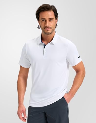 Image of Obla Mens Golf Shirt Short Sleeve Dry Fit Moisture Wicking Performance Athletic Casual Work Collared Polo Shirts for Men