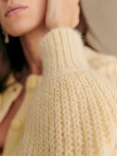 Image of KEOMUD Women's Long Sleeve Cardigan Sweaters Spring Casual Crewneck Button Down Chunky Knit Cardigans