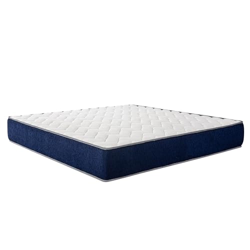 Image of Repose Eyelidz Bonnell Spring Mattress with Durable Open-Coil System for Firm Support, Double Size (75x48x6 Inches), Enhanced Airflow & Pressure Relief - Affordable, Long-Lasting Comfort