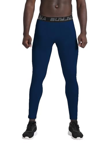BUYJYA 3 or 5 Pack Men's Compression Pants Running Tights Workout Leggings Athletic Cool Dry Yoga Gym Clothes Gift4