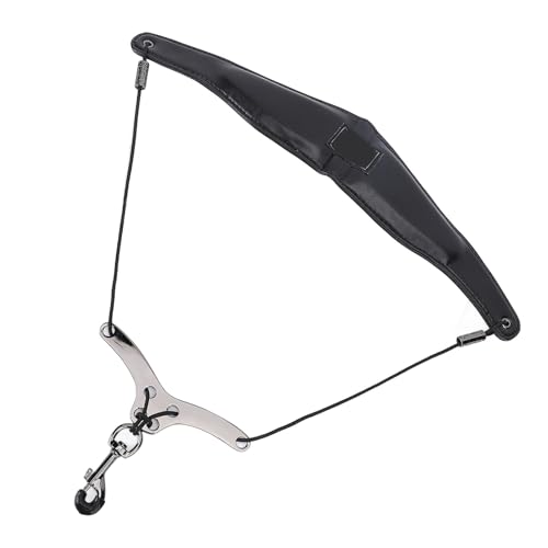 NIZUUONE Adjustable Saxophone Strap Sax Neck Strap with Ergonomic Pads for Soprano Tenor Bassoons Oboes Robust Construction Metal Hooks 66lbs Capacity