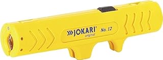 Jokari 490107 Kit de traitement de câbles (avec couteau à câble n° 28, dénudeur de câbles n° 12 et pince à dénuder Super 4 Plus, pour câbles ronds Ø 8-28 mm)