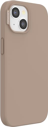 Image of POPSOCKETS iPhone 15 Case Compatible with MagSafe, Phone Case for iPhone 15, Wireless Charging Compatible, Case Only - Latte