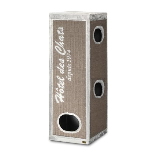 Ebi, GRIFFOIR TRENDROCKEFELLER Hotel Des Chats 50x50x150CM Gris, rascador, Gris, Gato