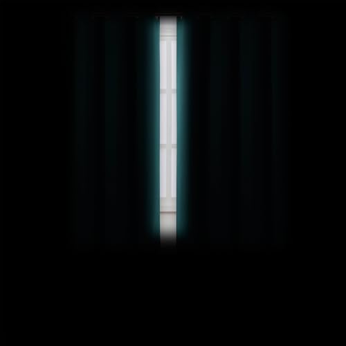 Image of LEMOMO Sea Teal Blackout Curtains 42 x 54 Inch Length Set of 2 Panels Grommet Bedroom Curtains for Living Room