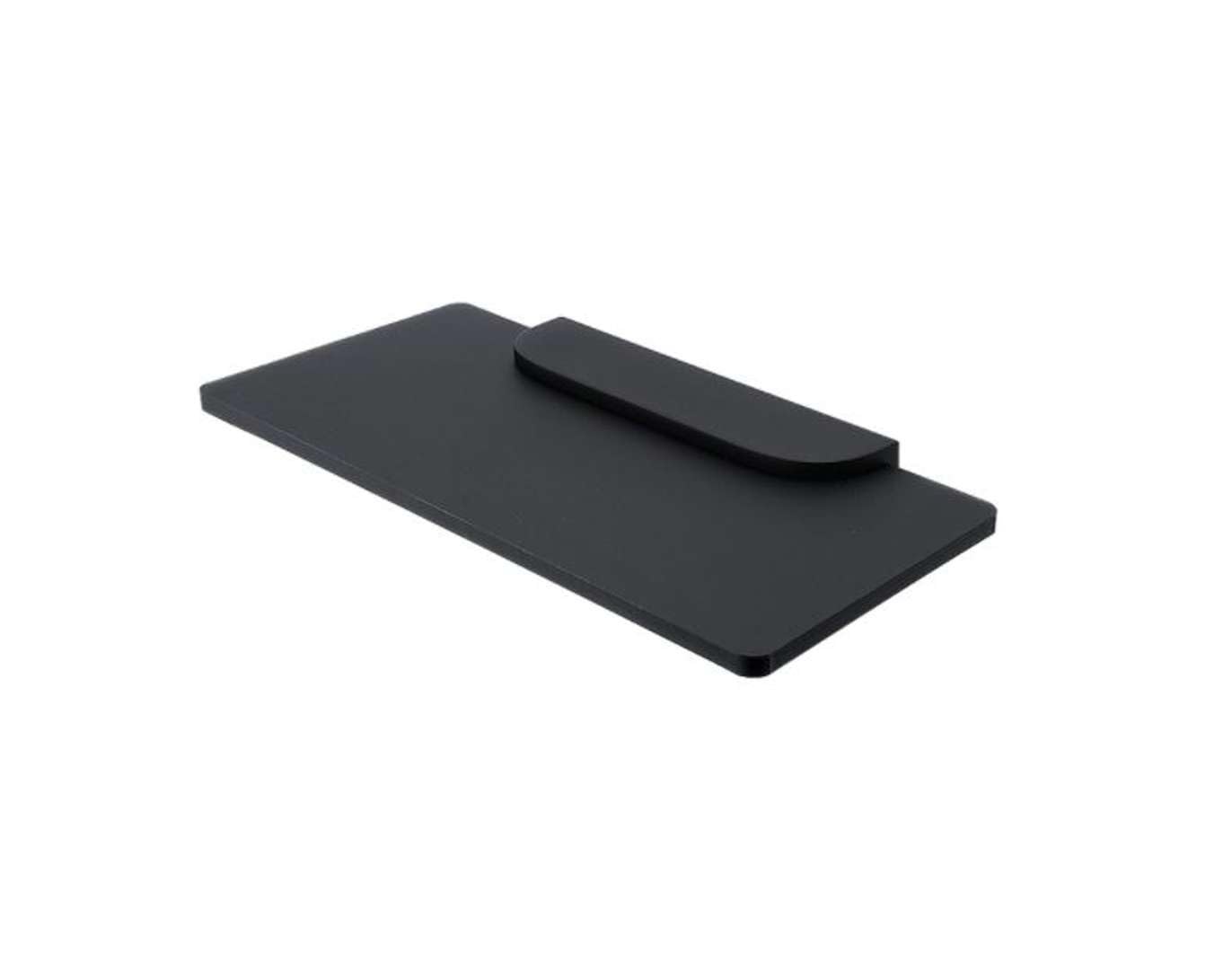 NIMCO NIKAU Premium - Estantería de ducha de cristal mate negro resistente a la oxidación - Diseño elegante