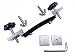 TUOREN 1 Set Acoustic Guitar Bridge Clamp 6 & 12 String Acoustic Guitar Bridge Repair Replace Tool with 2 Metal Blocks, L Wrench