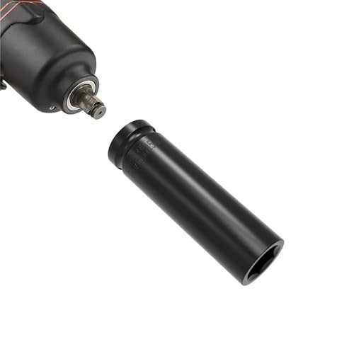 Image of 1 /2 inch Inch Drive by 16mm Deep Impact Socket, Heat-Treated CR-V Steel 3 Inch Length, 6-Point Metric Sizes