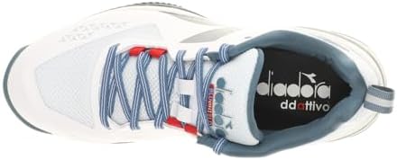 Diadora Sapatos masculinos Blushield Torneo 2 Clay (branco/vista