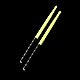 Musfunny 5A Drumsticks Nylon für Drum Set Nachtlicht Kunststoff Cool Glow Drum Sticks mit Anti-Rutsch Starke Musikinstrument Percussion Zubehör Fluoreszenz (grün-fluoreszierend)