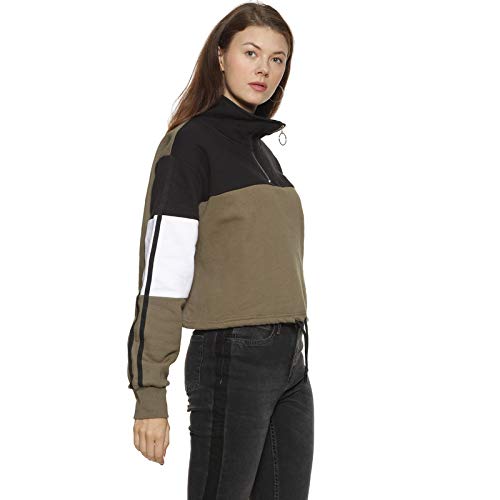 Image of PINACOLADA Women Red Crop Casual Sweatshirt
