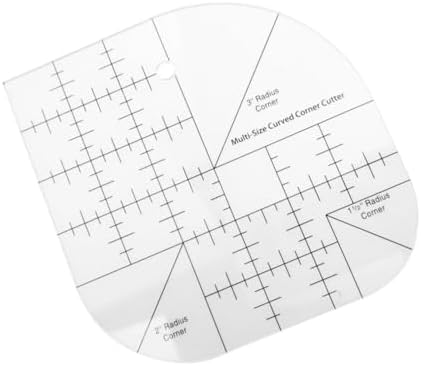 Ghzste Curved Corner Cutter Ruler, Acrylic Sewing Curved Corner Cutter ...