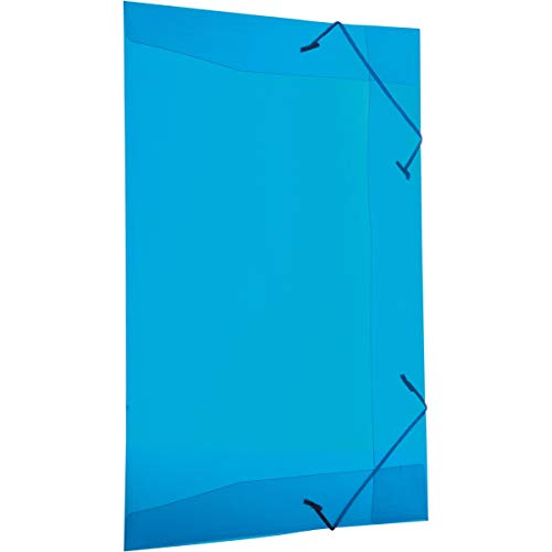 Pasta Aba Elastica Plastica Oficio Azul Delloline - Pacote com 10, Dello, 0254C.0010, Azul