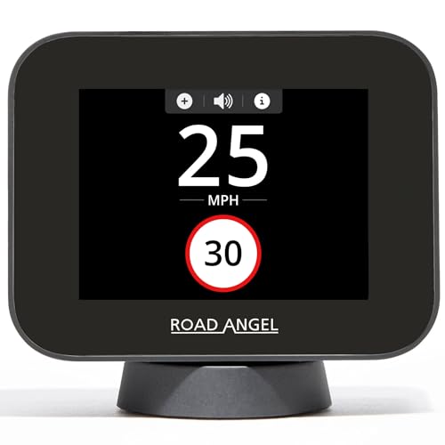 Road Angel Pure Sync Speed Camera Detectors for Cars UK - Road Angel Speed Camera Detector - Includes One Year Subscription