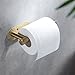 YIGII Adhesive Toilet Paper Holder - Brushed Brass Toilet Roll Holder Stick on Wall for Bathroom, SUS 304 Stainless Steel