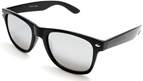 Mambo Shades Unisex Mirror Classic Horned Rim Sunglasses - Blues Brothers