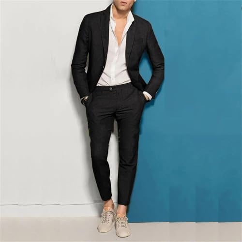 Men Arrival Notch Lapel Suits Single Breasted Casual Slim Clothing Fashion Office Business Formal Suit 2 Piece3