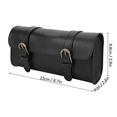 Bolsa para scooter, manillar plegable, asiento, bolsa de almacenamiento en cuero PU miniatura 4