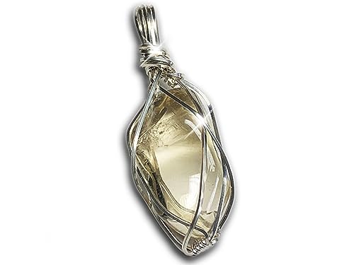 Moldavite or Citrine or Herkimer Diamond Necklace Pendant