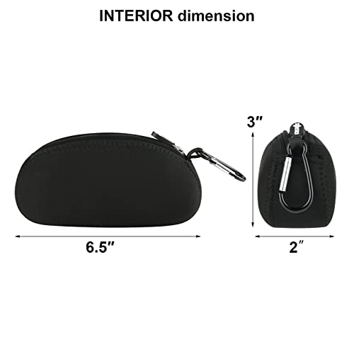 Cosmos Neoprene Travel Pouch Laptop Accessories Case Bag Multi-function Bag for Holding Power Adapter, Mouse, Phone Charger, Power Bank & Cord, Black Color2